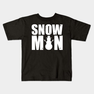 Retro Snowman Kids T-Shirt